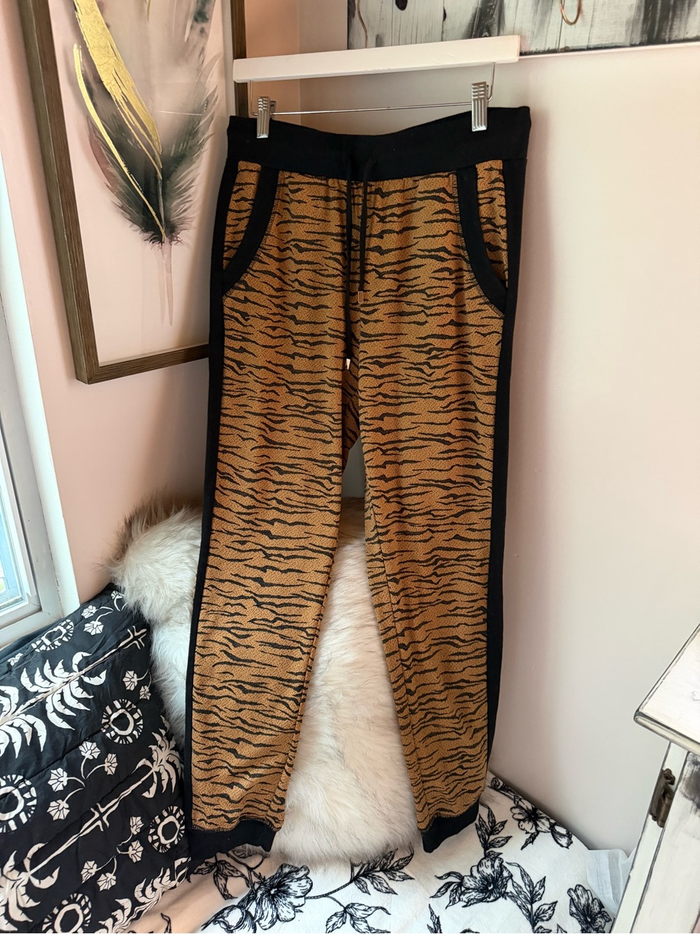 Chicos Zenergy Tiger Print Joggers - Picture 2 of 9